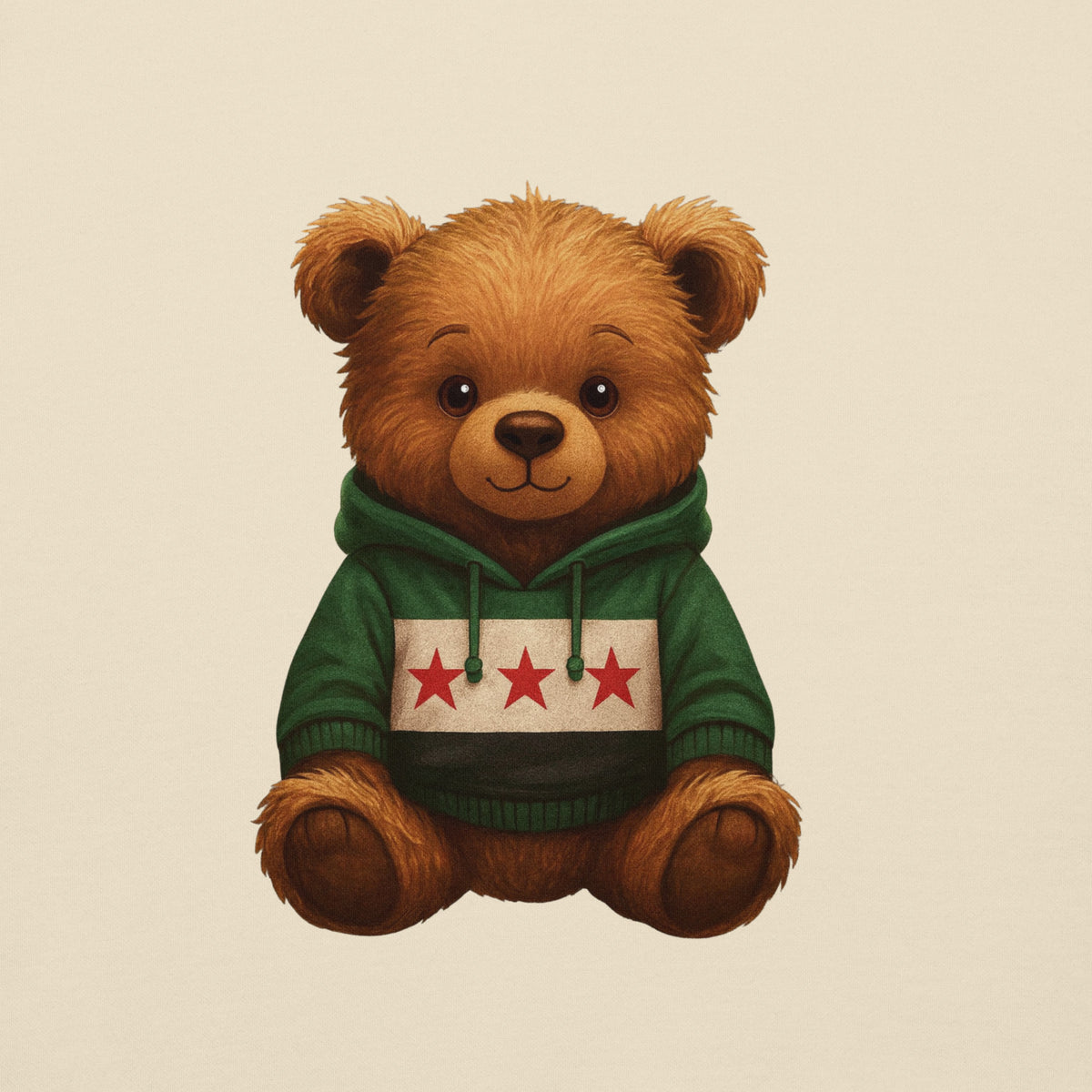 Syria Ready Bear Hoodie – Solidarity Streetwear – Me Olives (6)