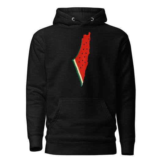 Watermelon map of Palestine hoodie – Me Olives