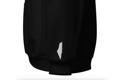 Embroidered M.E. Olives Hoodie & Palestine Map Embroidered Wrist Detail