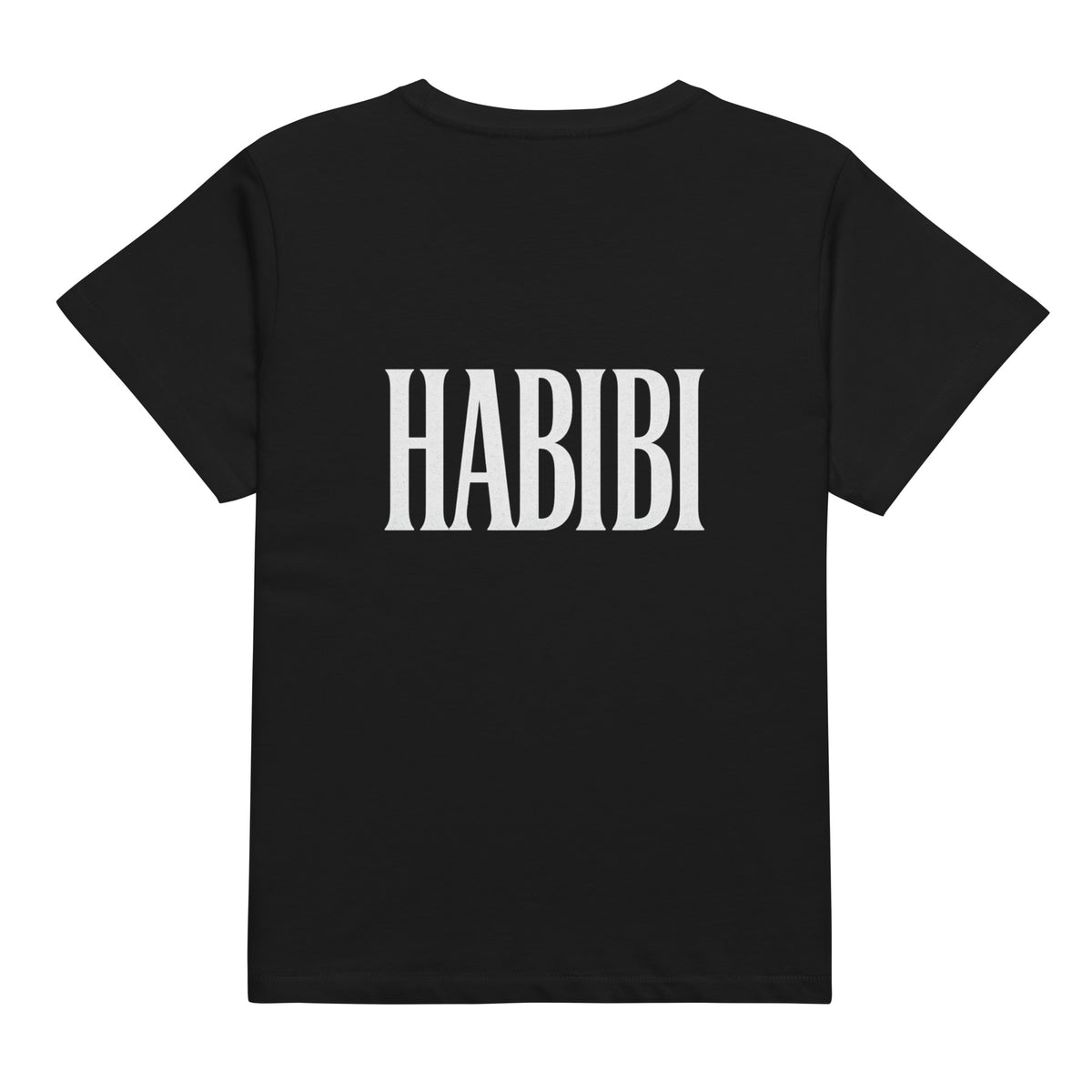 Habibi women's high-waisted Arabic t-shirt – حبيبي – Me Olives